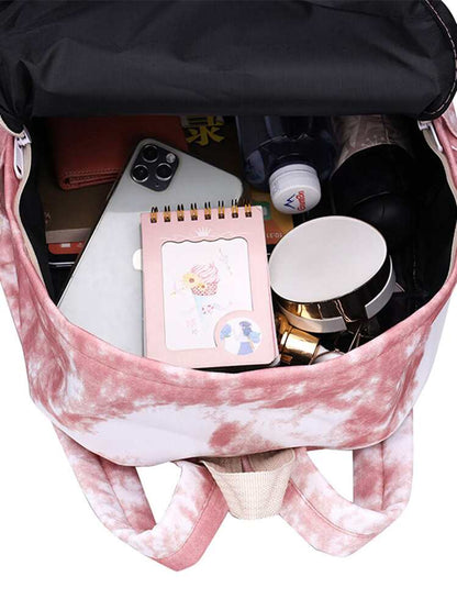 Tie & Dye Girly Backpack – Stylish School Bag for Girls