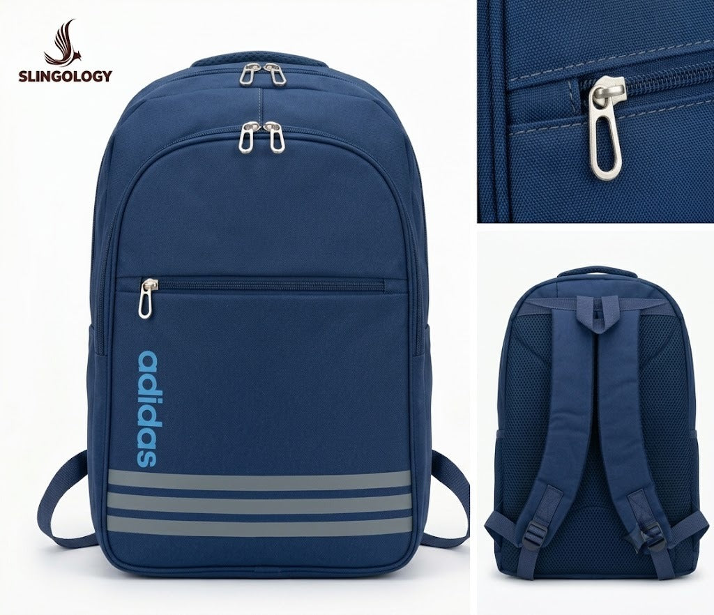 Navy Adidas Backpack – Stylish Medium Size School Bag
