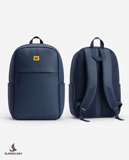 Navy Blue Feline Pro Backpack front and back